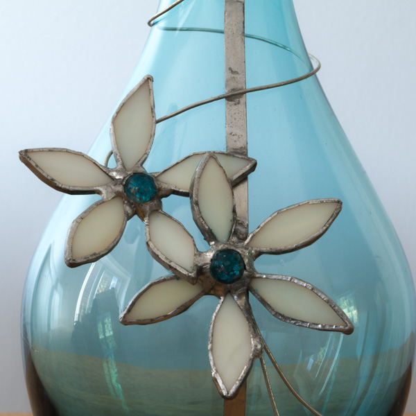 Tall Blue Vase - Image 2