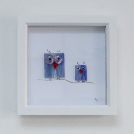 Twit-Twoo duo of lilac blue owls