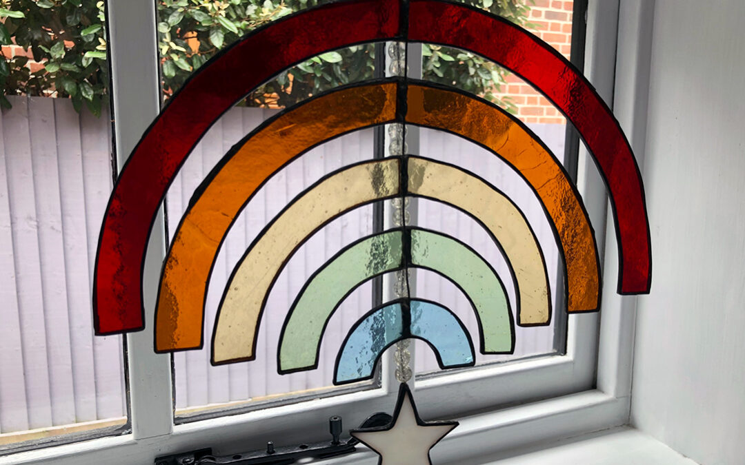 Rainbow stained glass for new TV series