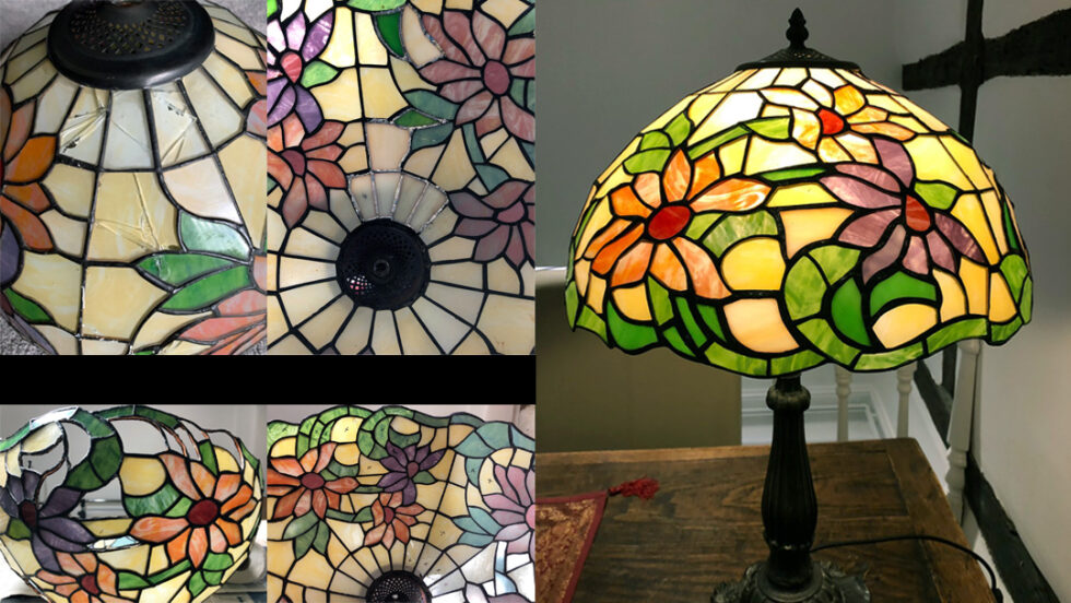 A unique stained glass lamp repair Orchid Stained Glass, Fareham